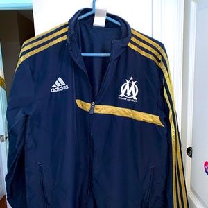 ⚽️🇫🇷 - OLYMPIQUE DE MARSEILLE ADIDAS SOCCER TEAM JACKET